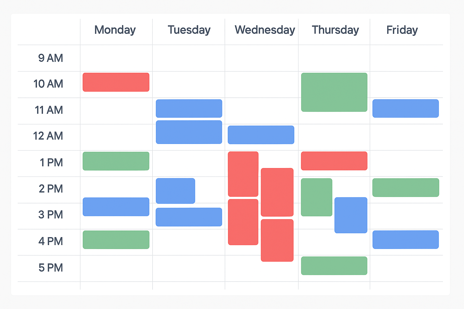 Quiet salon booking calendar